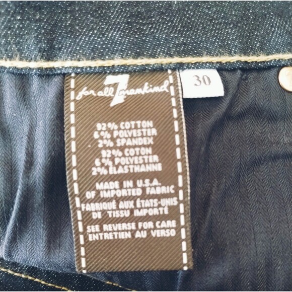 7 For All Mankind Jean Shorts Women's 30 Granola Bimbo Roll Cuff - Picture 8 of 10